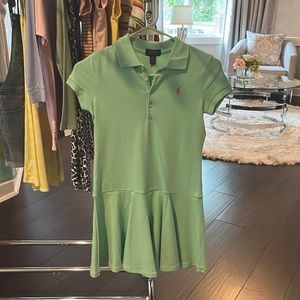 Polo by Ralph Lauren Mint Girls size 8-10 tennis dress.